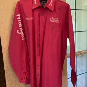 Men’s large rodeo shirt wrangler George strait